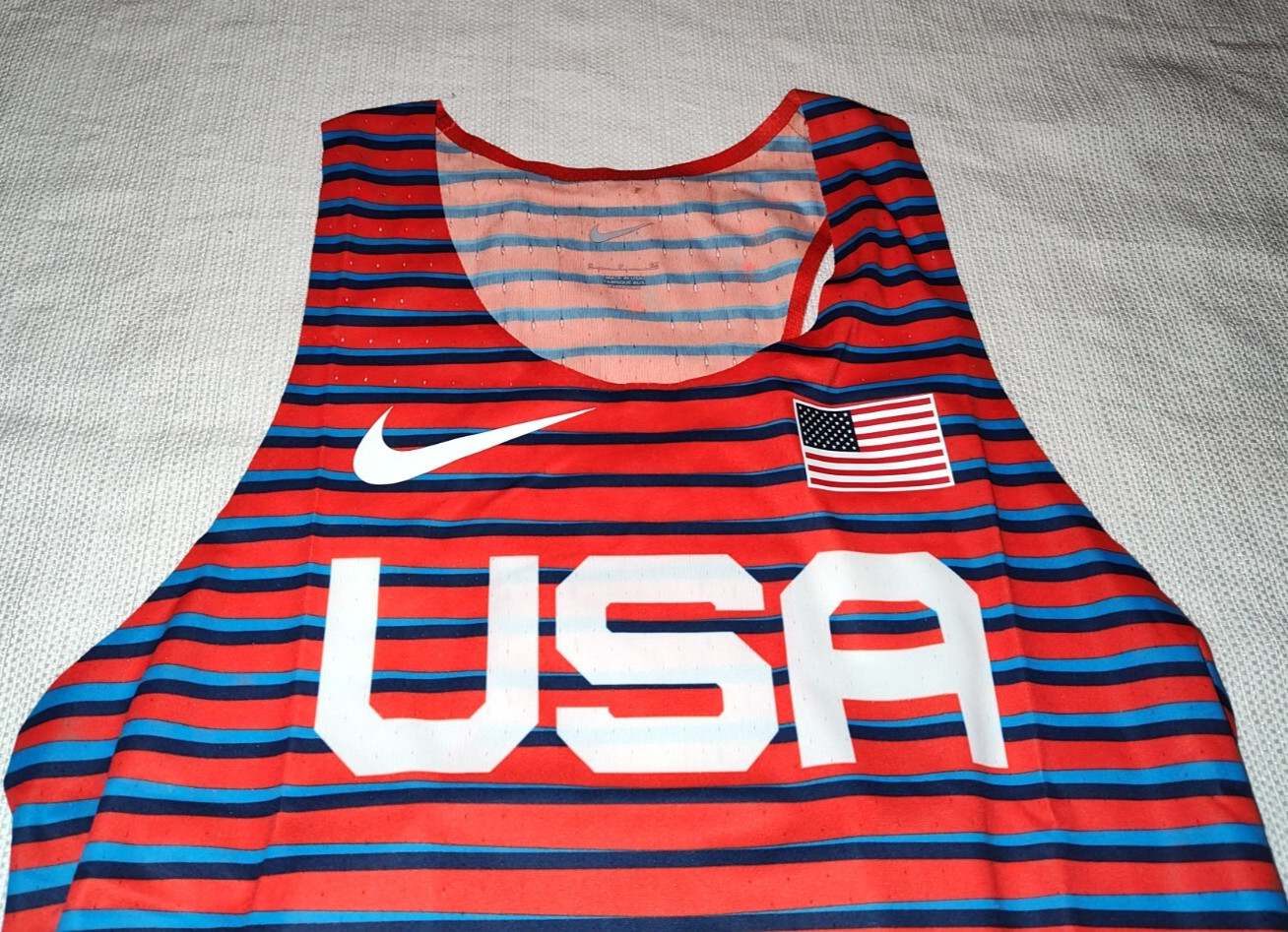 NEW WOT Nike 2023 USA International Team Pro Elite Distance Singlet Small S NEW gallery