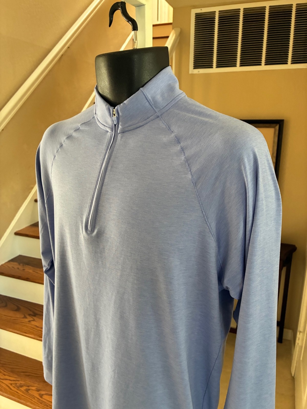 johnnie-O Freeborne Performance 1/4 Zip Pullover JMKO3620 Light Blue Stretch S gallery