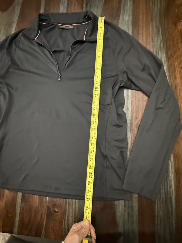 Kjus Pullover Mens 54 XL Black Long Sleeve 1/4 Zip Mock Neck Golf Preppy Hike gallery