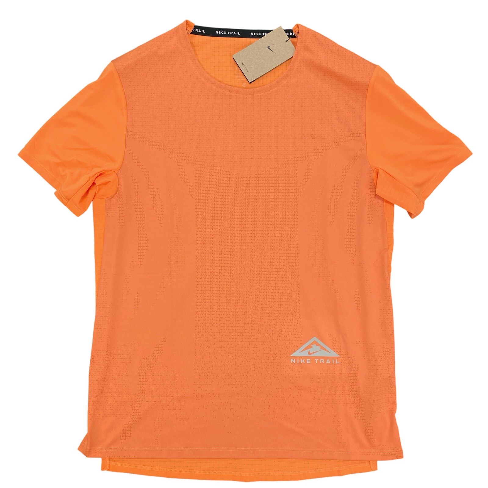 Nike Dri-FIT Rise 365 S/S Trail Running Top Shirt (Size Small) Orange DM4646-885 gallery