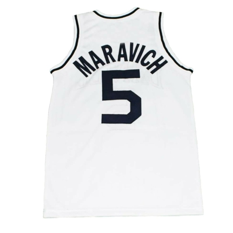 Retro Pistol Maravich #5 High School Basketball Jersey 3 Colors Sewn Any Size gallery