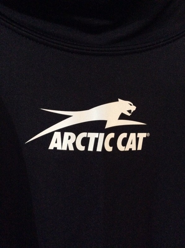Arctic Cat Mock Neck Base Layer Top Large Black EUC gallery