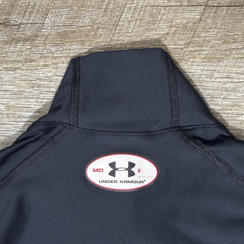 Under Armour Mock Turtleneck Compression Shirt Men’s M BLACK Long Sleeve Thick gallery