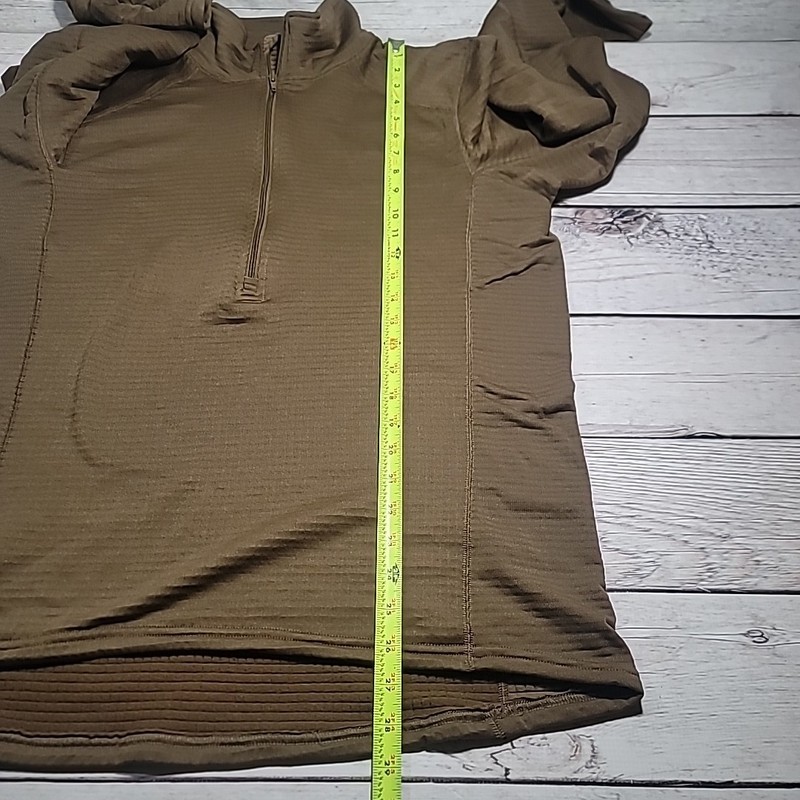 Beyond Clothing 1/4 Zip Pullover Men's XL Polartec Fleece Midlayer Military gallery