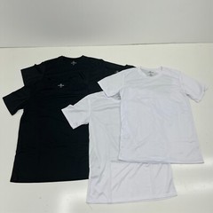 Realessentials White & Black 4 Pack Athletic Short Sleeve T-Shirt Men’s Size M