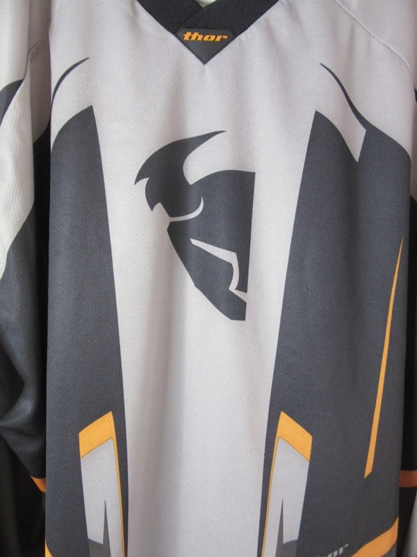 Thor Racing Motocross Jersey Phase 0 Series #2006 Gray Orange Adult Size XXL gallery