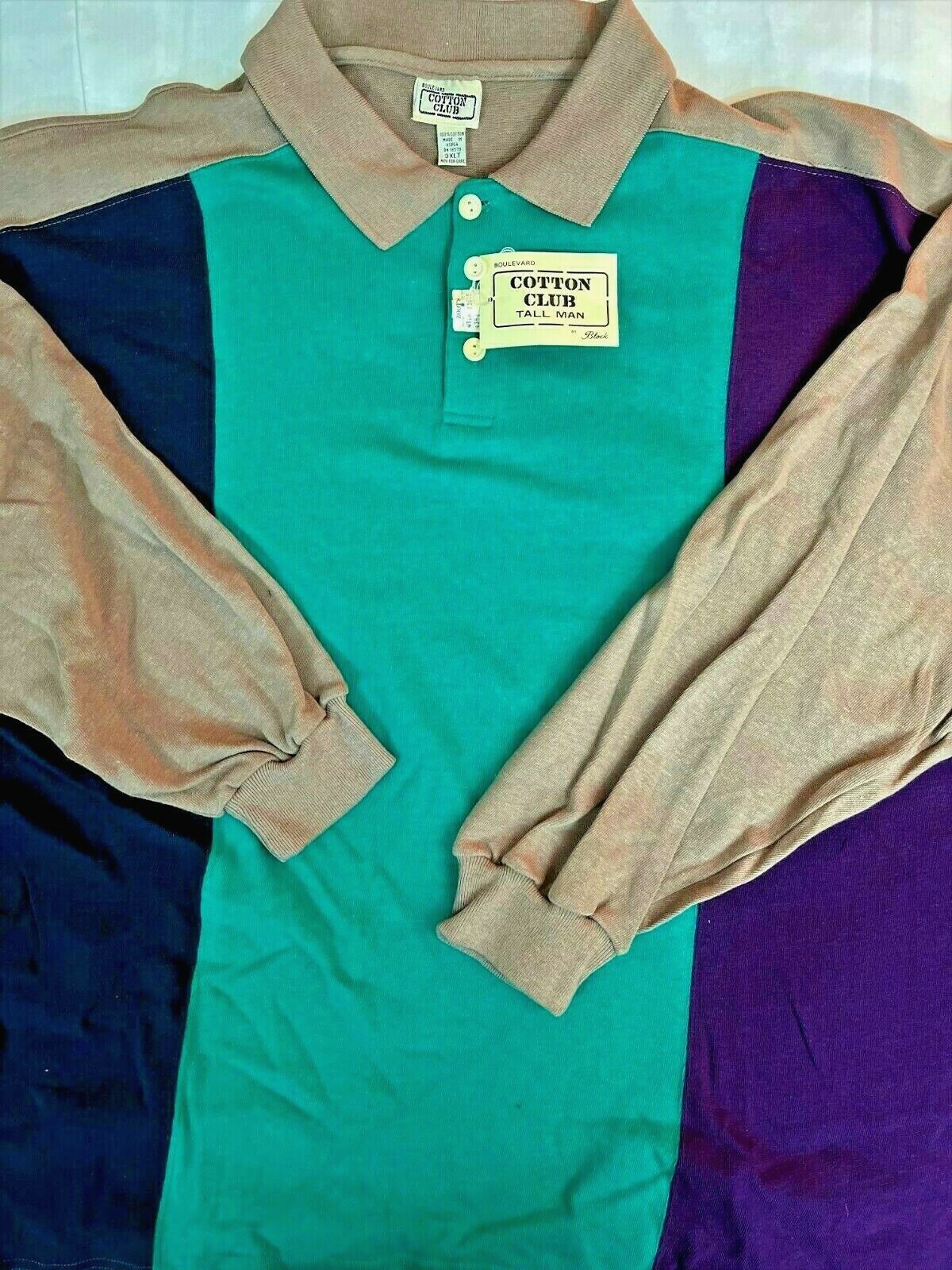 Men's Pull-Over Top - Long Sleeve - Green-Tan-Maroon - Import - 2X-BIG |4X-BIG gallery