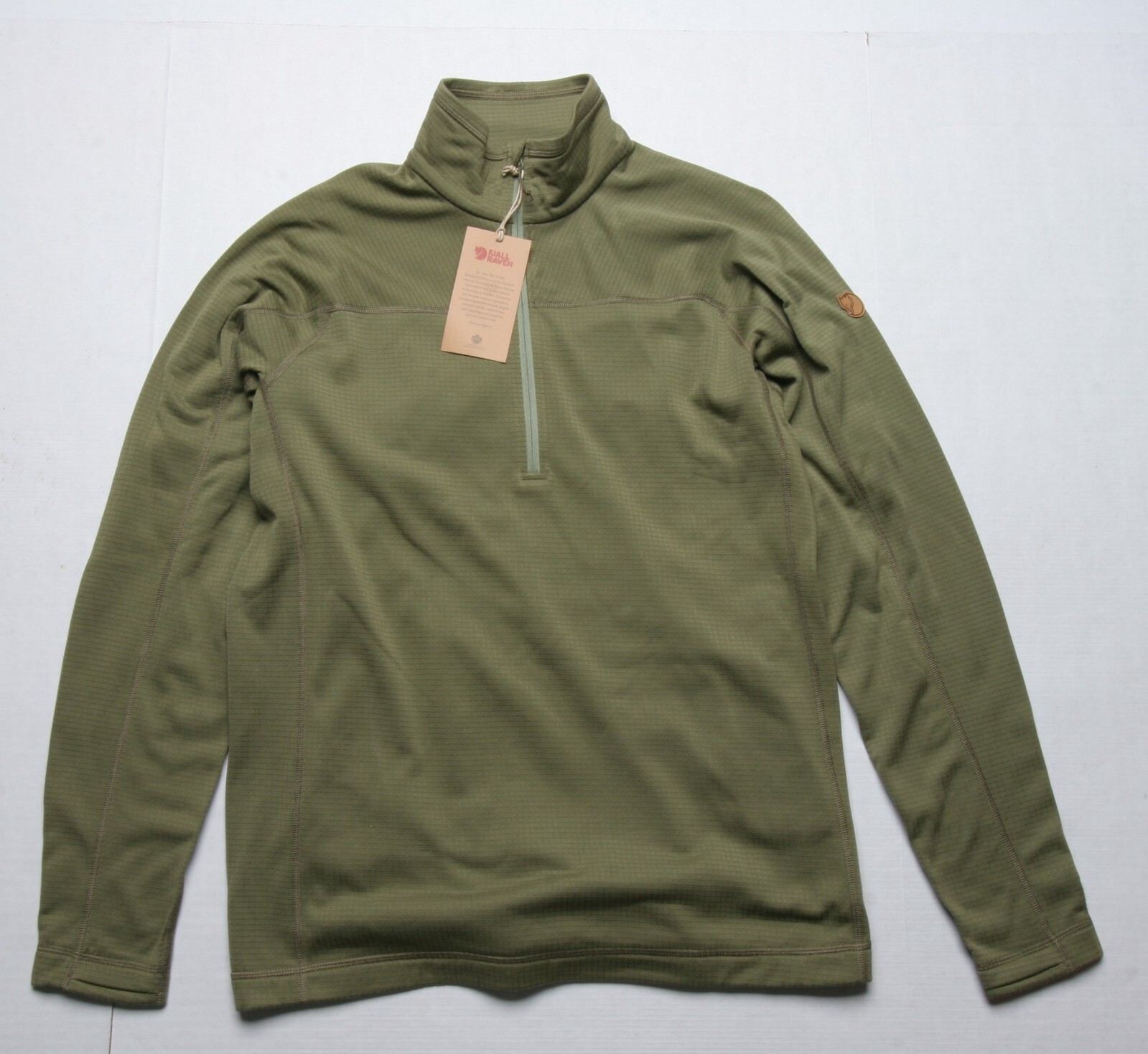 FjallRaven Abisko Lite Fleece Half Zip (M) Green F87113 gallery