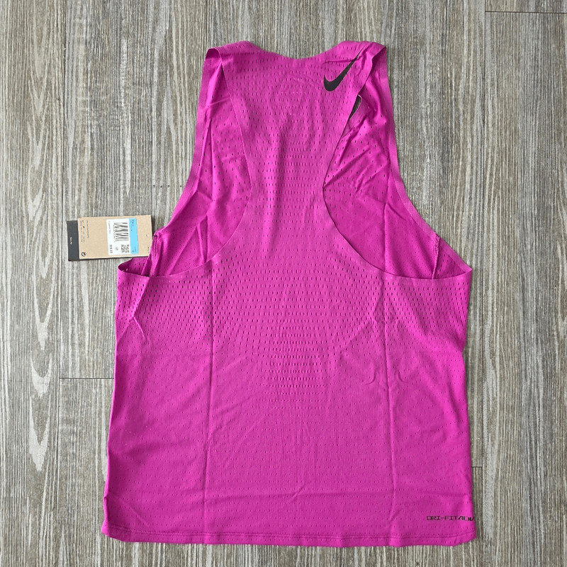 Nike Aeroswift Dri-Fit ADV Running Singlet Tank Top Hot Fuchsia S New FN4231-518 gallery