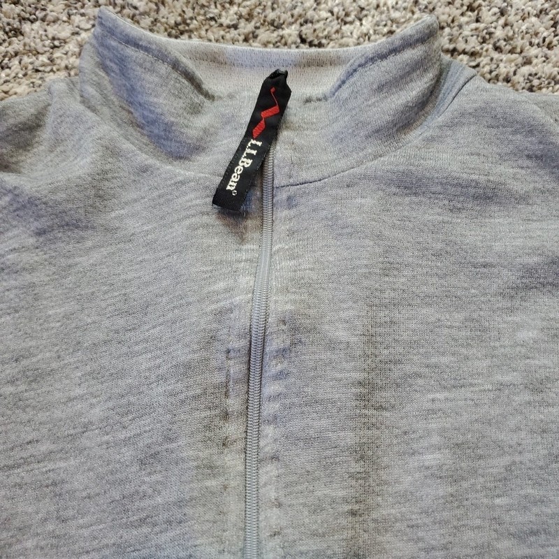 LL Bean Lightweight Long Sleeve Quarter Zip Large (Fits S-M) Made in USA gallery