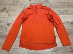CHAMPION 1/4 Zip Pullover Shirt Duo Dri Men’s Medium Activewear Orange