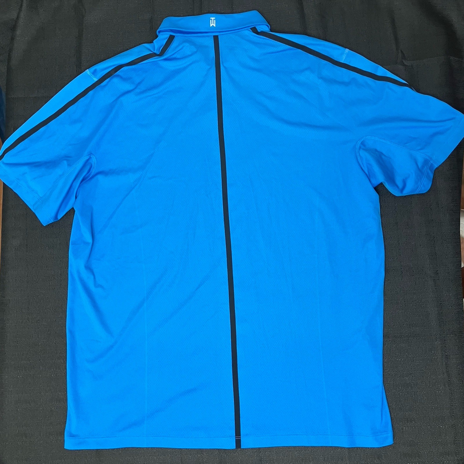 Nike Golf Tiger Woods Vapor Control Max Polo 648472 463 Photo Blue Black Sz XL gallery