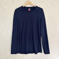 FLAW Icebreaker Men’s Merino 260 Longsleeve Shirt Base Layer in Navy L