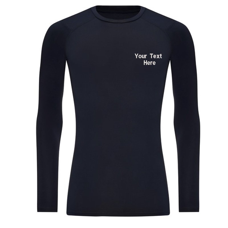 Personalised Custom Embroidered Just Cool Awdis Active Recycled Baselayer Sports gallery