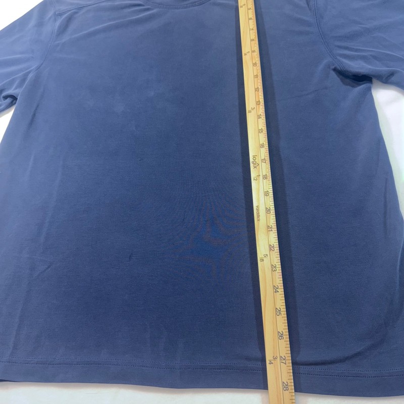 Tommy Bahama IslandZone Mens Large Blue Heathered UPF 30 Performance T-Shirt gallery