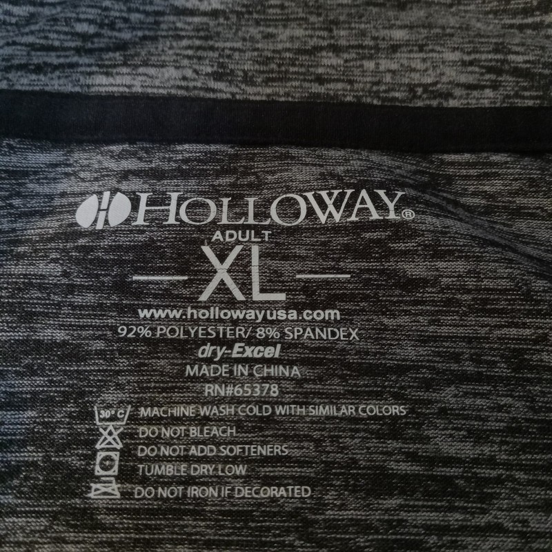 Holloway Dry Excel 1/4 Zip Longsleeve Shirt Men XL Pit 24.5 gallery