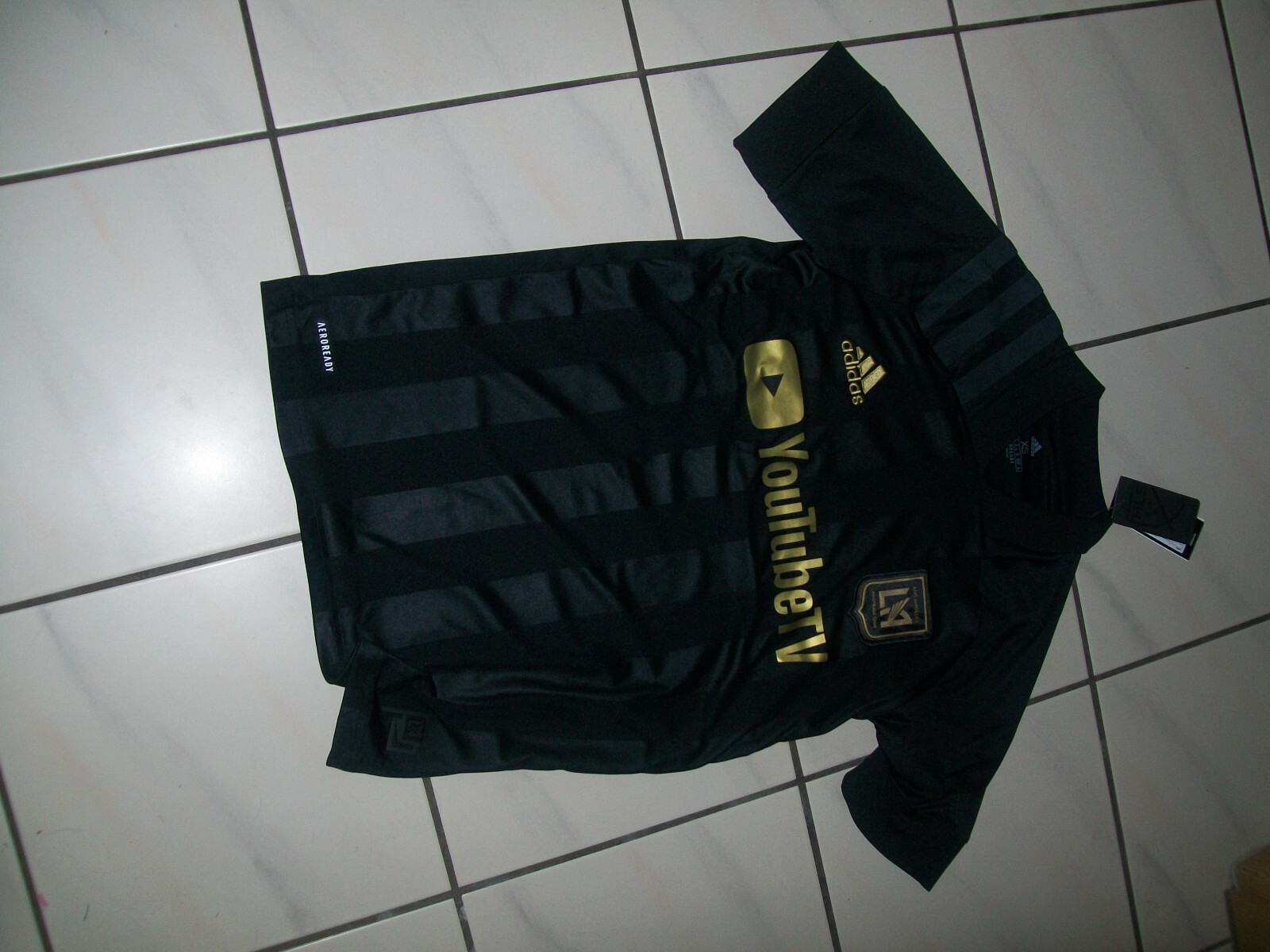 Adidas Aeroready Los Angeles FC Home Jersey Sz XS Mls Soccer Team Shirt Training gallery