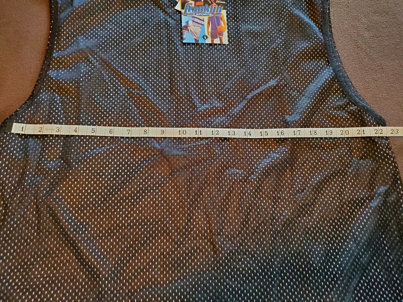 Vintage 90s Franklin Sports Mesh Basketball Jersey Black Mens Large NEW NWT gallery