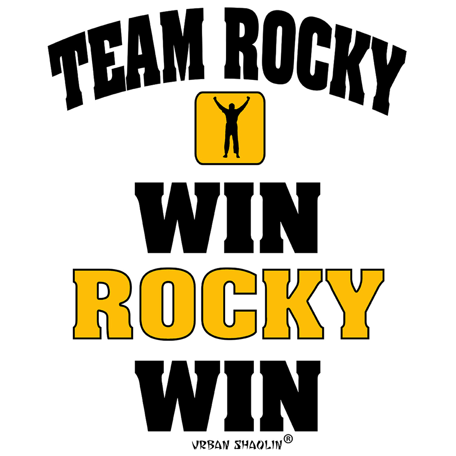Win Rocky Win Quote, Rocky II Inspired Boxing Film, Vest Top, Regular Fit, White gallery