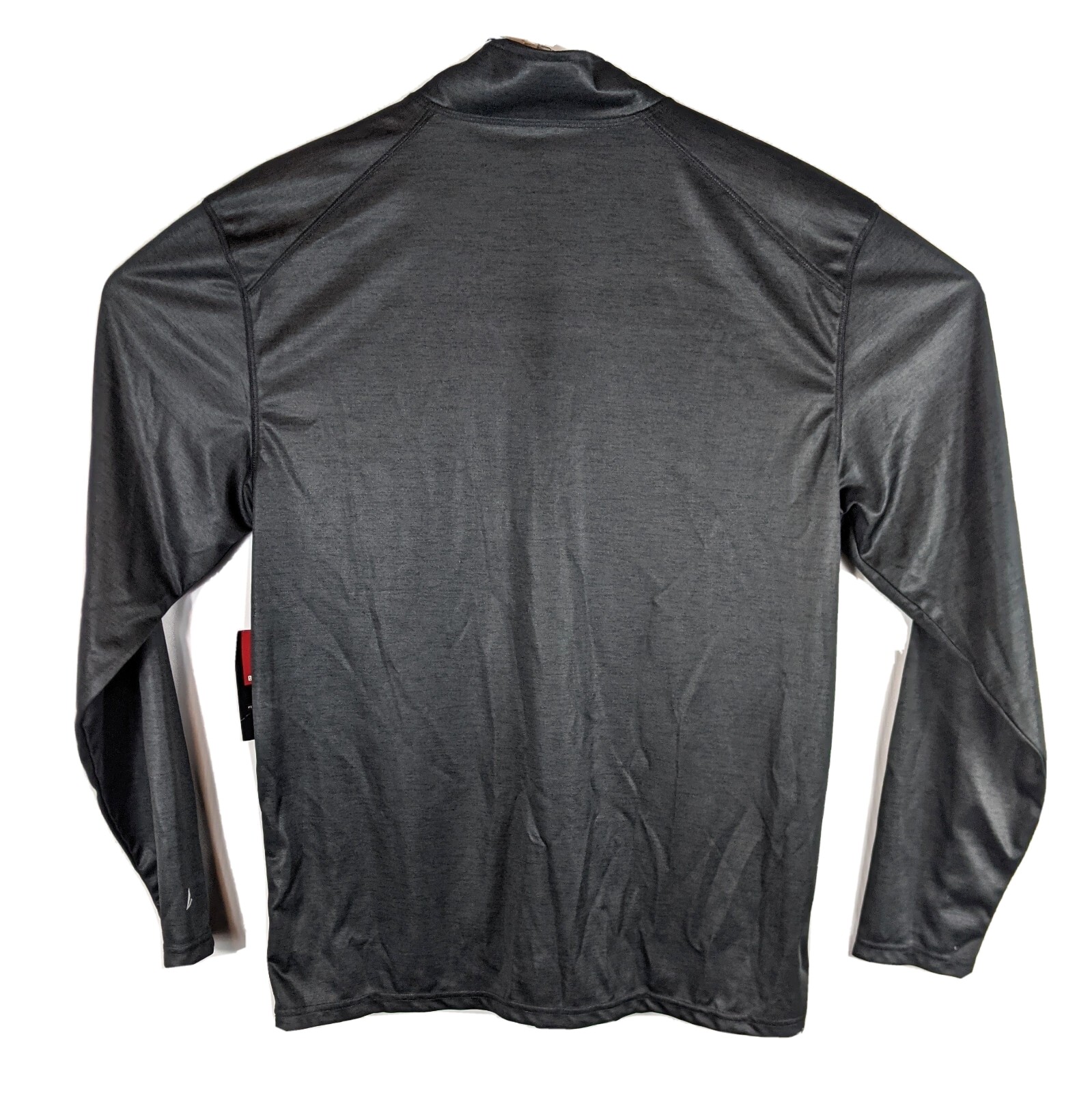 1/4 Zip Gray Workout Shirt Long Sleeve Gray Mens Large RW gallery