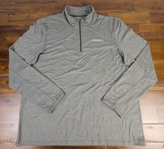 Merrell 1/4 Zip Pullover Shirt Mens XL Green Performance Wicking Lightweight