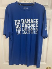 Marucci Men’s Pullover Shirt/Tee – “DO DAMAGE” Royal Blue Size Large