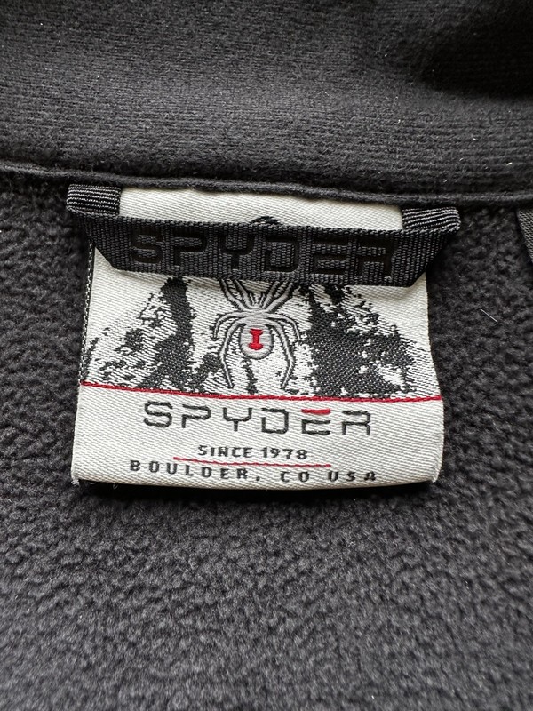 Spyder 1/4 Zip Men’s XXL Gray And Black Pullover High Neck gallery