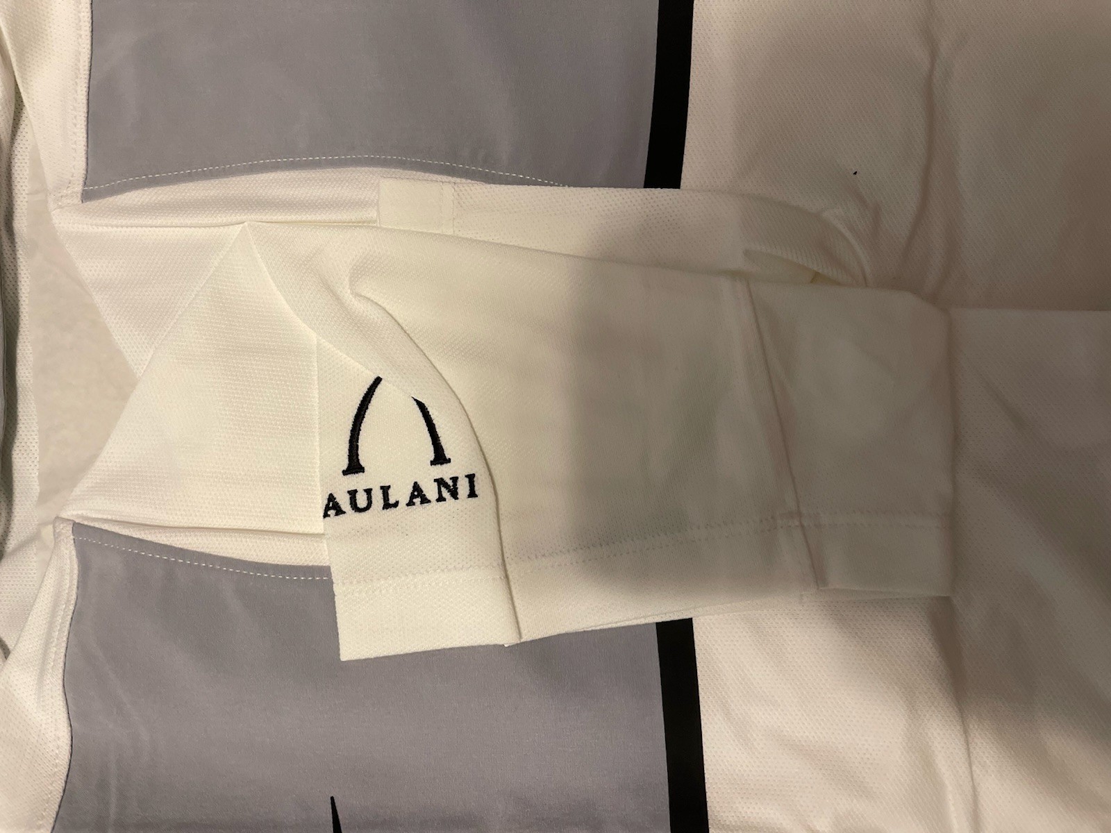 DISNEY AULANI NIKE DRI-FIT GOLF PERFORMANCE GRAY WHITE POLO MEDIUM HAWAII NEW gallery
