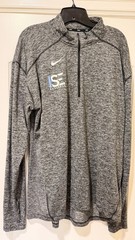 Nike Element 1/4 Zip Running Pullover Long Sleeve Shirt Men XL Black and Gray