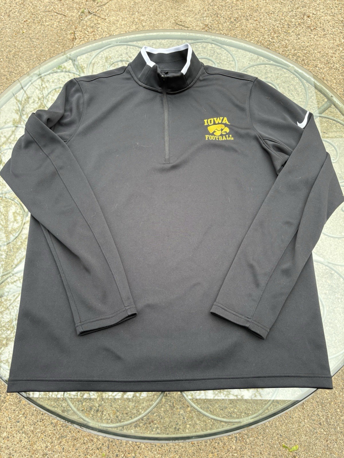 Iowa Hawkeye Nike Golf 1/4 Zip Pullover Mens M Dri-FIT Long Sleeve Pickleball gallery