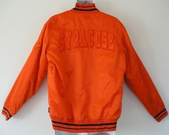 Nike SYRACUSE UNIVERSITY DESTROYER Orange Varsity jersey Jacket Letterman Size L