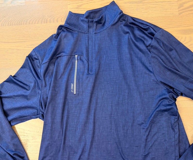 johnnie-O Spur Performance 1/4 Zip Pullover Men’s large Navy Blue Long Sleeve gallery