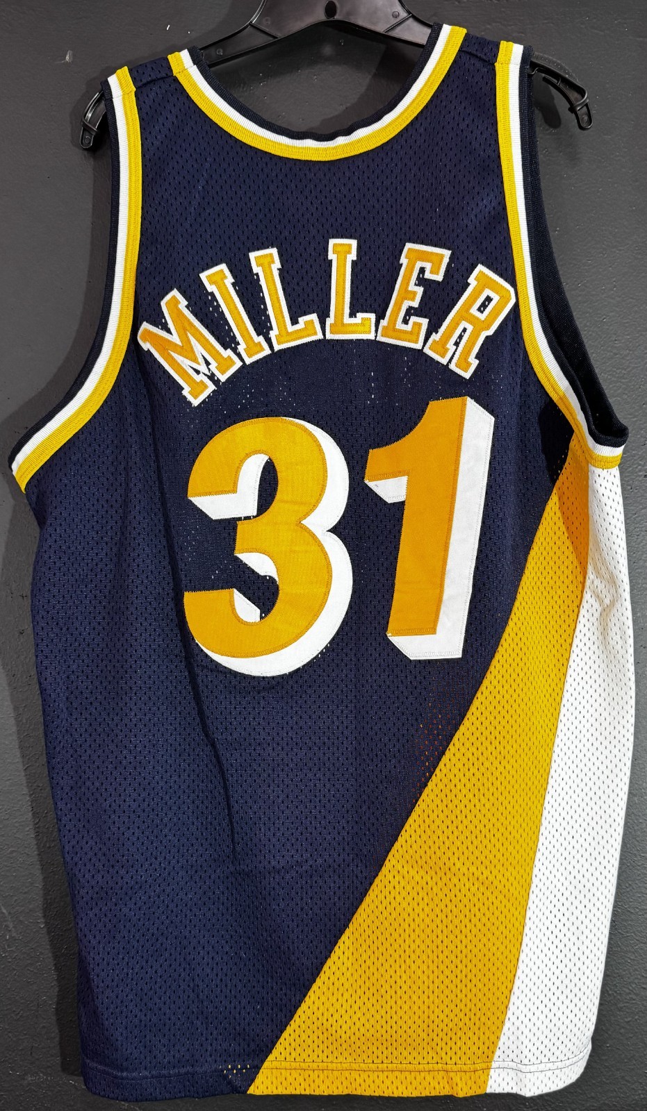 Original Champion Authentic Indiana Pacers Jersey Reggie Miller Retro 48 L gallery