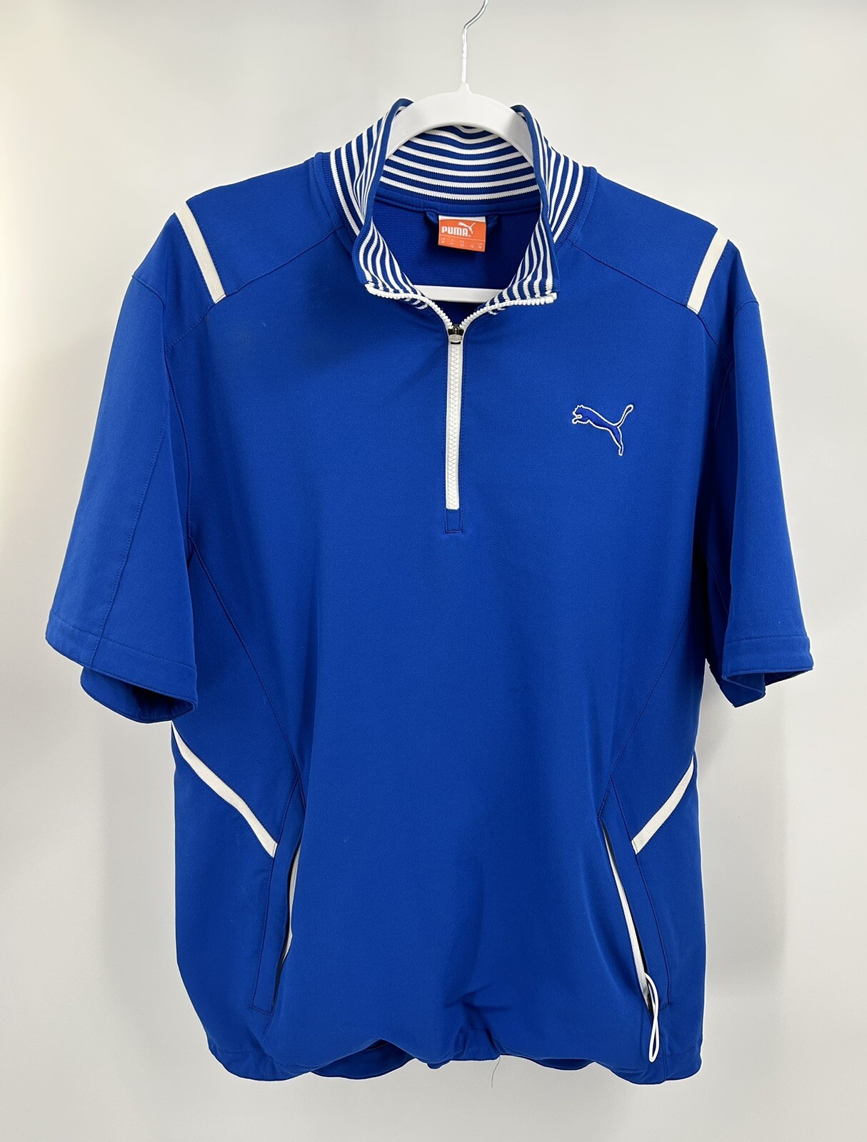 Puma Shirt Windbreaker Men’s Blue Golf Storm Cell Sport Lifestyle Medium gallery