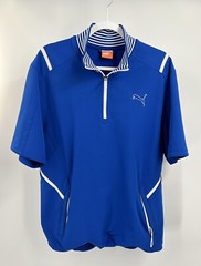 Puma Shirt Windbreaker Men’s Blue Golf Storm Cell Sport Lifestyle Medium
