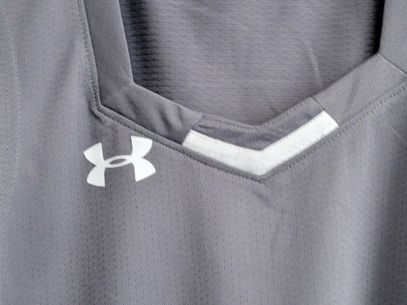 Men's Small Under Armour Practice Basketball Jersey Mesh Tank Top Gray NWOT! gallery