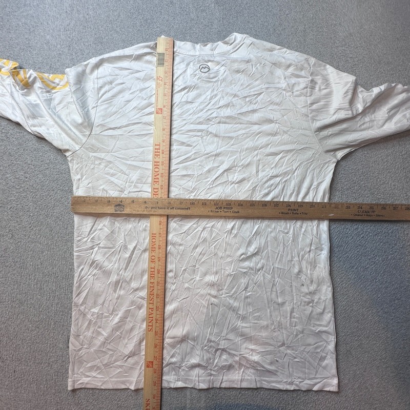 Magellan Fishing Shirt Mens L White Fish Gear Casting Crew Long Sleeve Logo Spot gallery
