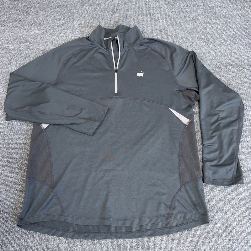 Masters Tech Active Pullover Mens L 1/4 Zip Golf Augusta National *READ FLAW* gallery