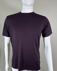 NWOT Stio Mens Wool Blend Short Sleeve Tee Shirt Color: Eggplant Size: XS Small