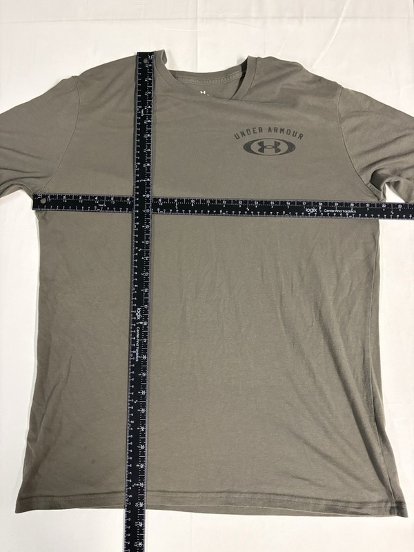 Under Armour Pinnacle Training Club Shirt Mens Large Military Green Loose Fit gallery
