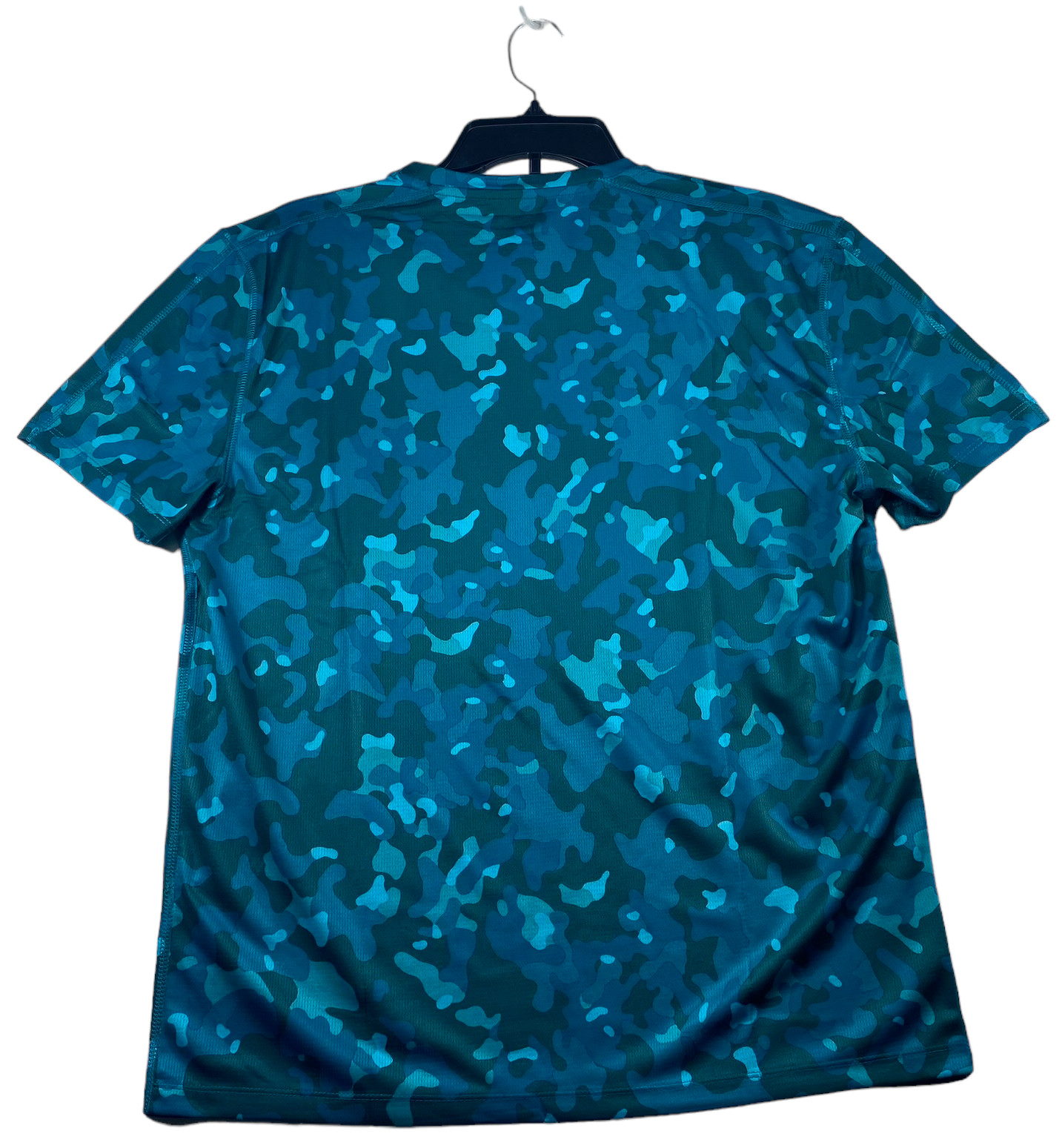 Ideology Mens Workout Shirt size Medium Blue Camouflage Short Sleeve Rapidry New gallery