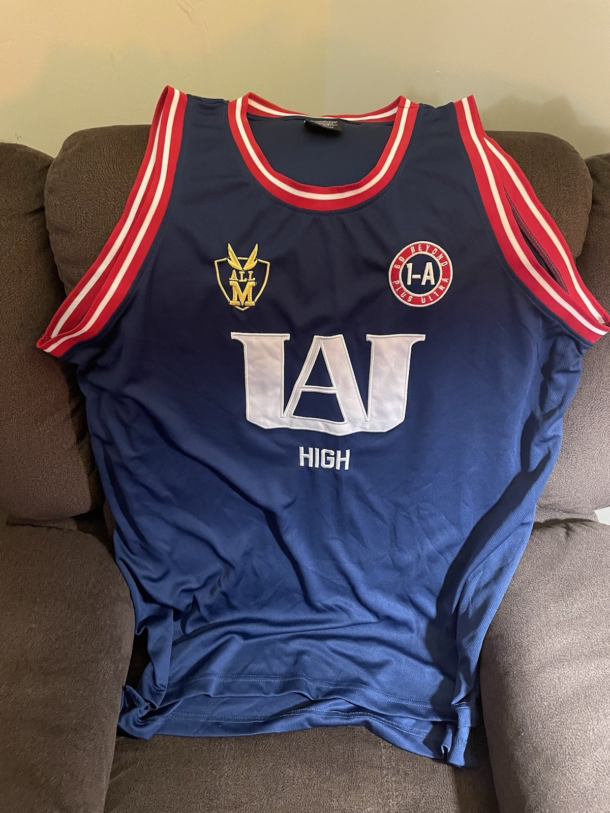 Box Lunch Basketball Jersey - My Hero Academia , All Might, Blue, XL gallery