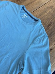 Rhone Shirt Mens Sz L Blue Performance Short Sleeve Tee Nylon Poly Blend