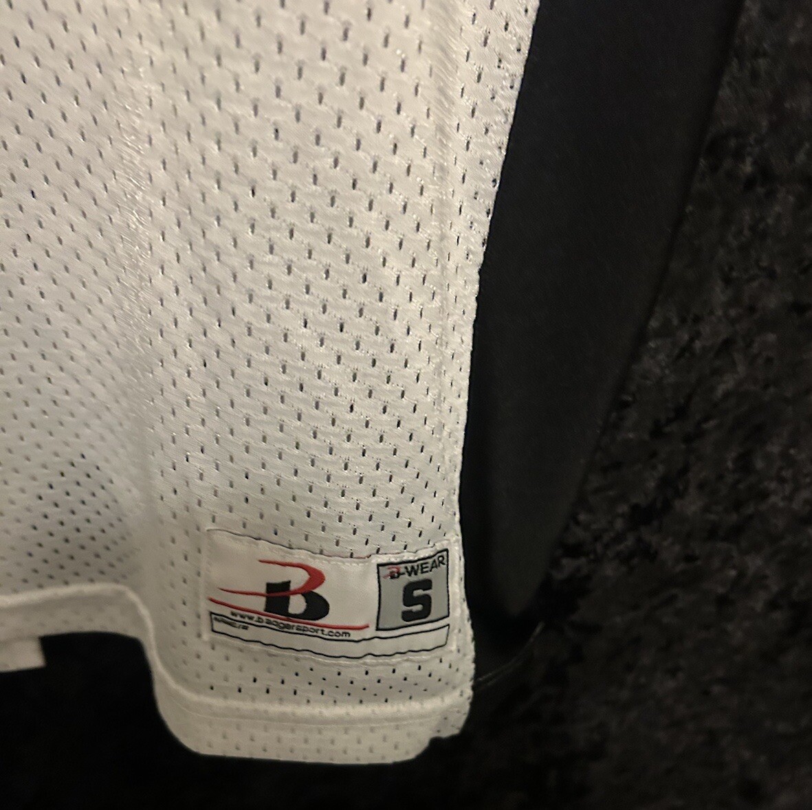 Badger Sport Boca Blue F O P 35 # 90 Brooks Blue Black White Small Mesh Jersey gallery