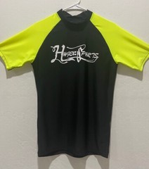 Men’s Compression Swim Surf Shirt Size M Huge Sports Short Sleeve Mock Neck NEW