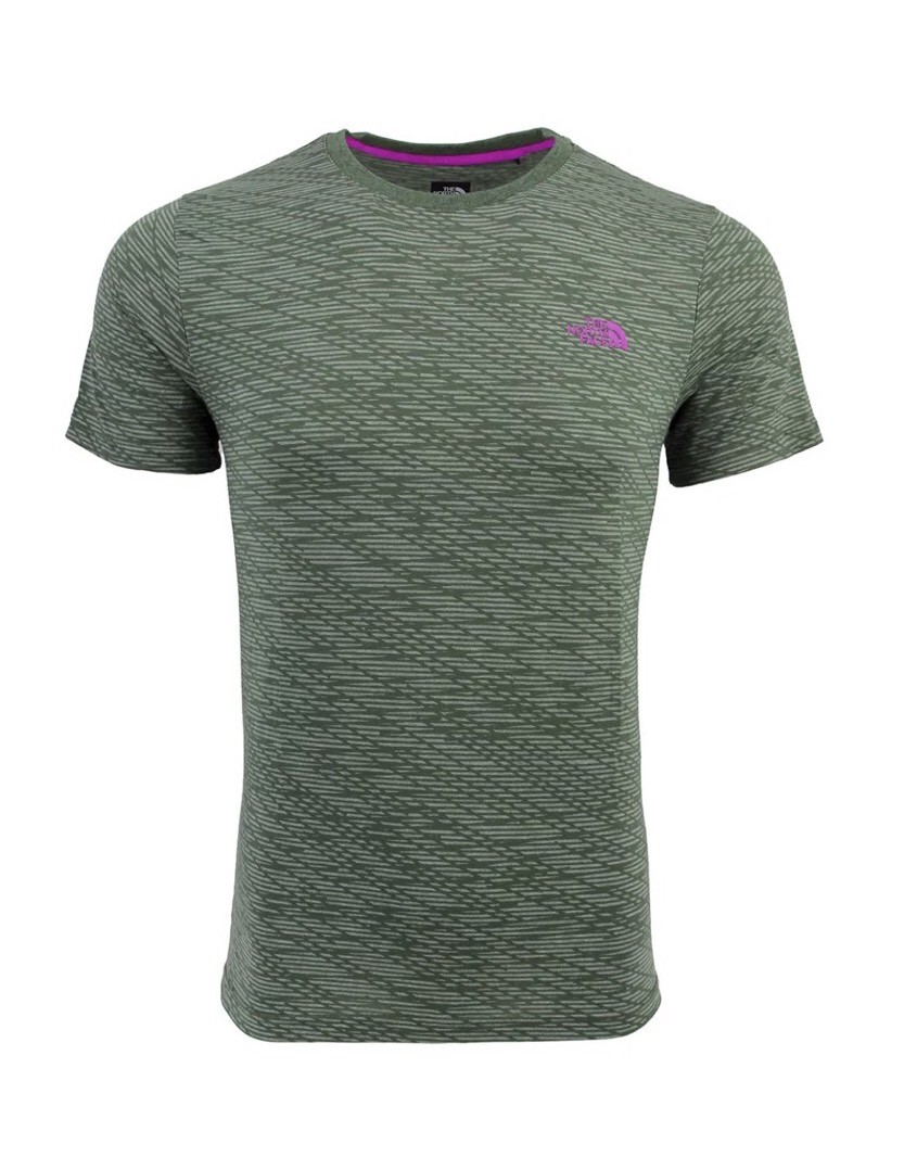 The North Face Men's Pattern T-Shirt Green/Magenta S gallery