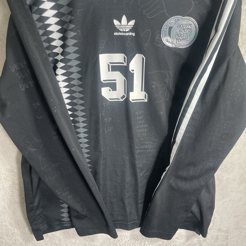 Skateboarding Mark Johnson Adidas Jersey Adult Medium Black White 2018 Copa Men gallery