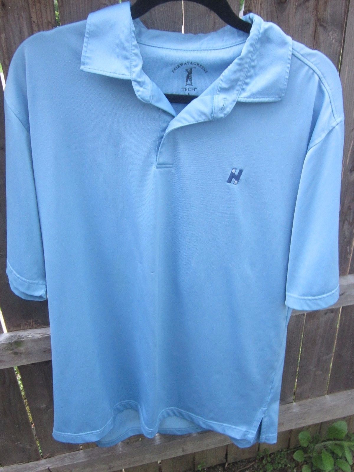 Fairway & Greene Tech Men's Blue Golf Shirt Large gallery