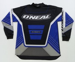 Rare VTG O’NEAL Racing Elements Motocross Dirt Bike Padded Jersey 90s Black Blue