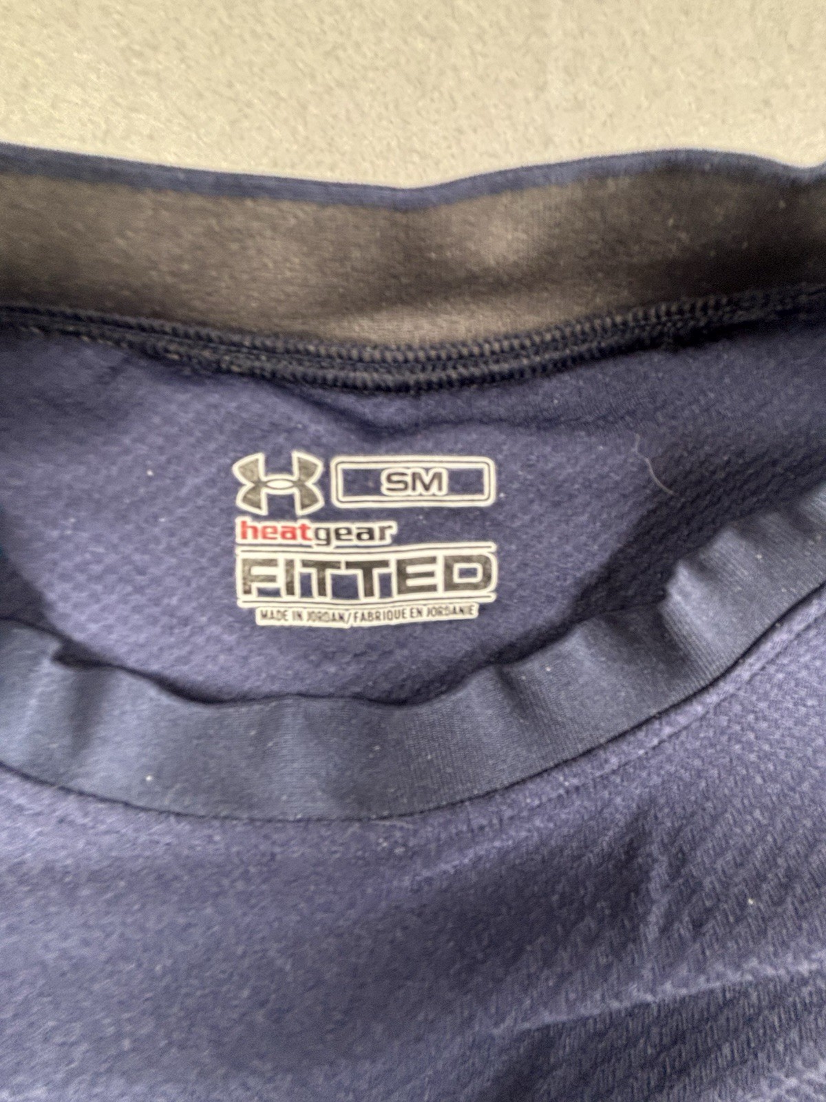 Under Armour Men's HeatGear Armour Fitted Long Sleeve Shirt Midnight Navy Size S gallery